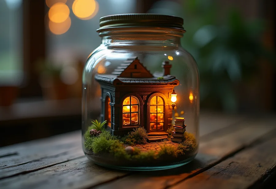 Bookshop in a jar