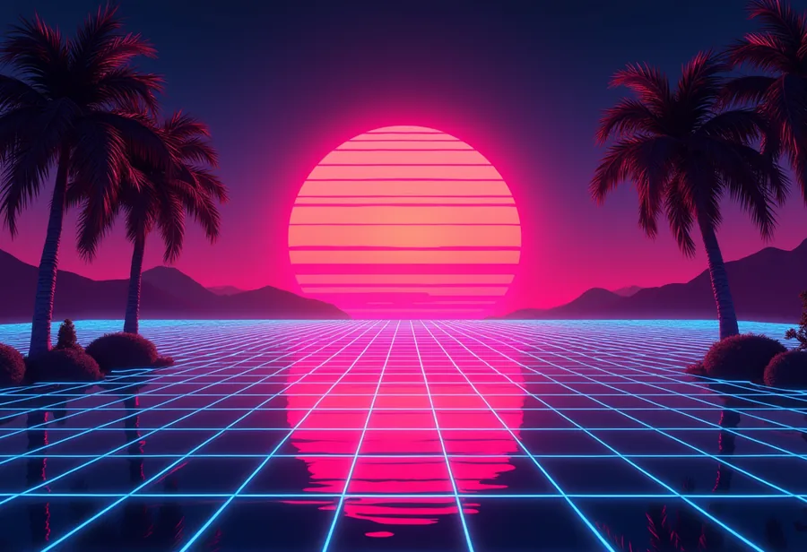 Retro album cover