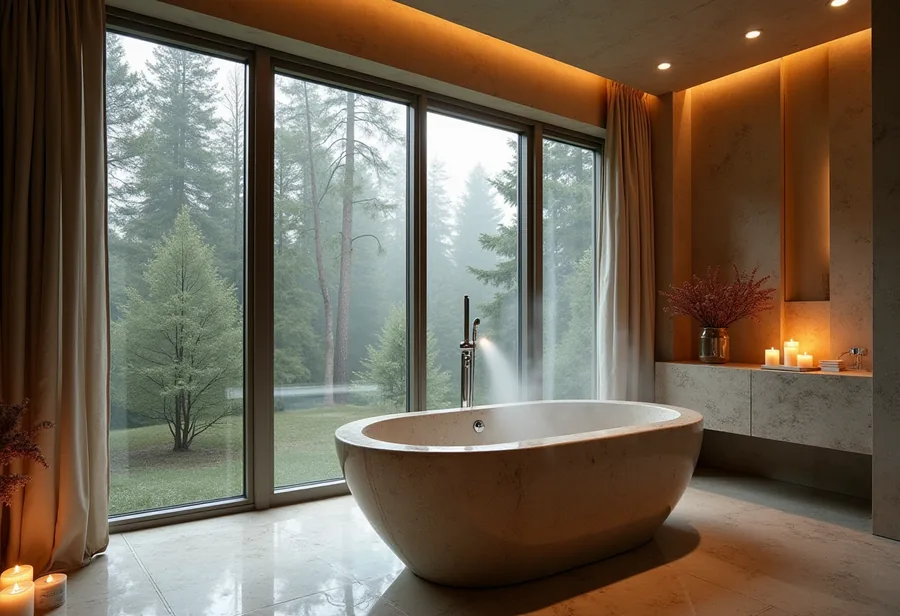 Spa bathroom — AI example