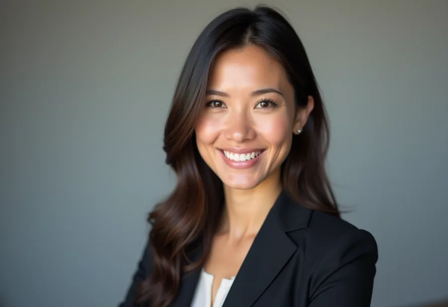 Studio headshot — AI example